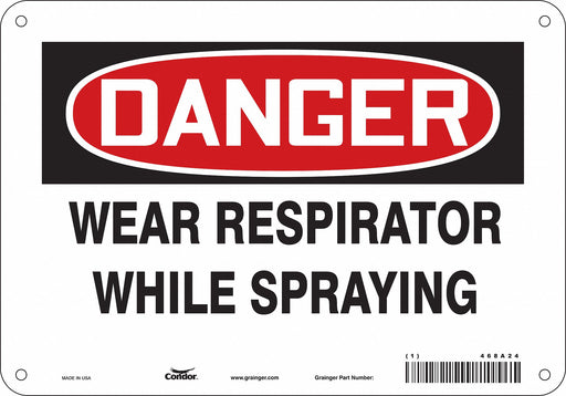 Safety Sign 7 in x 10 in Aluminum