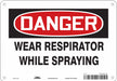 Safety Sign 7 inx10 in Polyethylene