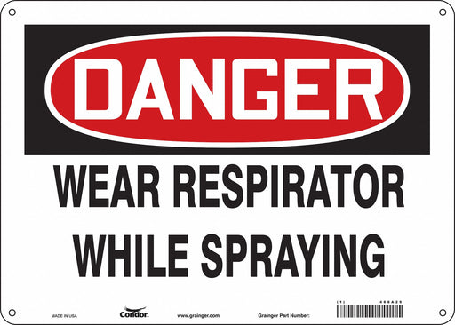 Safety Sign 10 in x 14 in Vinyl
