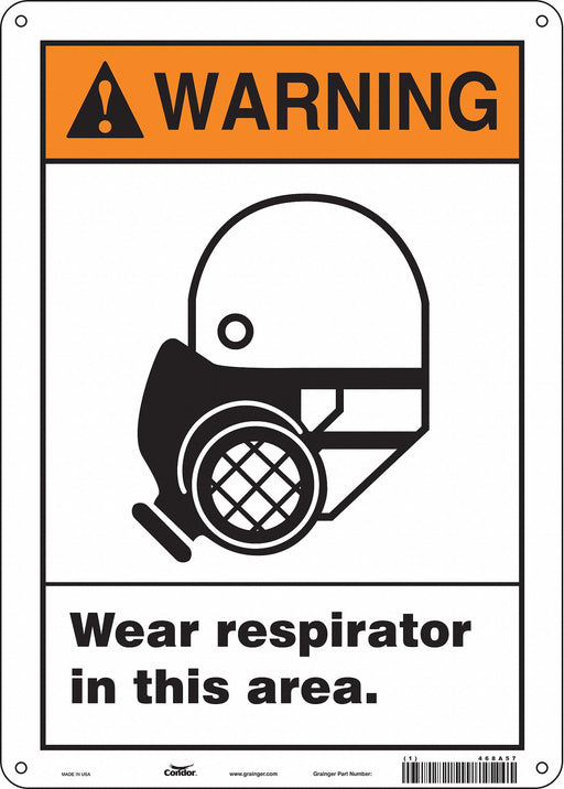 Safety Sign 14 in x 10 in Aluminum