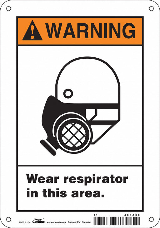 Safety Sign 10 inx7 in Vinyl
