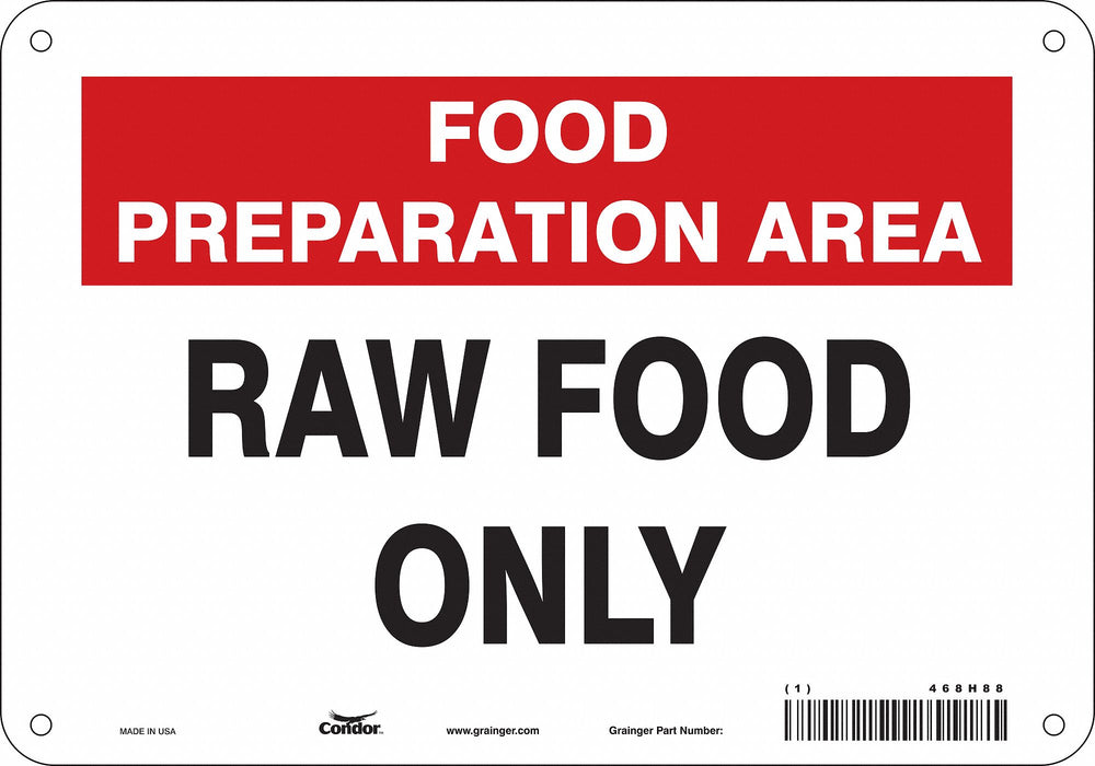 Safety Sign 7 in x 10 in Polyethylene