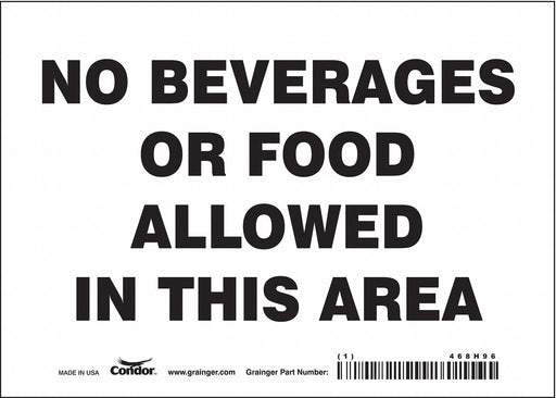 Safety Sign 5 in x 7 in Vinyl