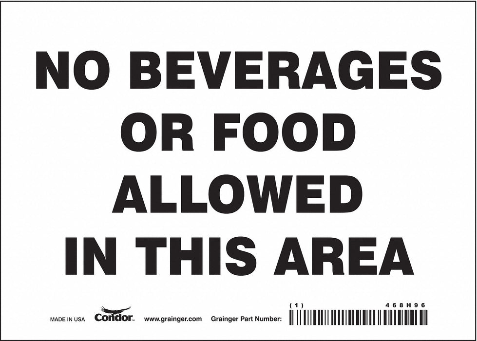 Safety Sign 5 in x 7 in Vinyl