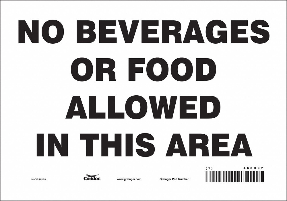 Safety Sign 7 in x 10 in Vinyl