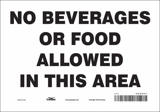 Safety Sign 7 in x 10 in Vinyl