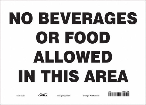Safety Sign 10 in x 14 in Vinyl
