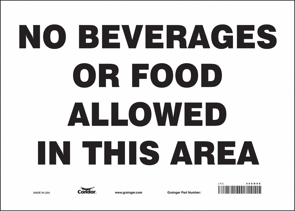 Safety Sign 10 in x 14 in Vinyl