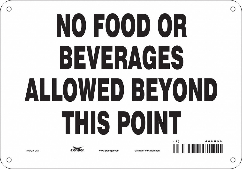Safety Sign 7 in x 10 in Aluminum