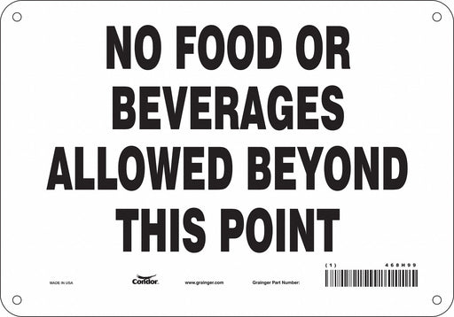 Safety Sign 7 in x 10 in Aluminum