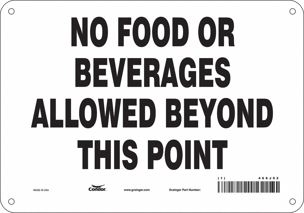 Safety Sign 7 in x 10 in Polyethylene