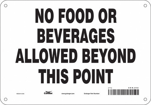 Safety Sign 7 in x 10 in Polyethylene