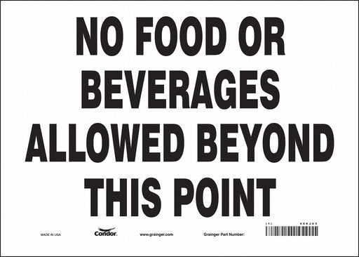 Safety Sign 10 in x 14 in Vinyl