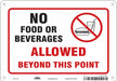 J9848 Safety Sign 7 in x 10 in Aluminum