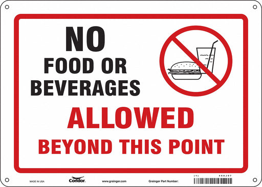 J9848 Safety Sign 10 in x 14 in Aluminum