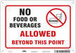 J9848 Safety Sign 7 in x 10 in Polyethylene