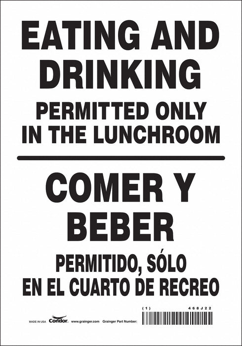 Safety Sign 10 in x 7 in Vinyl