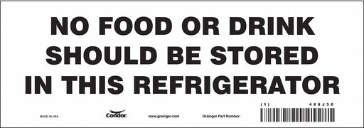 Safety Sign 3 1/2 in x 10 in Vinyl PK10