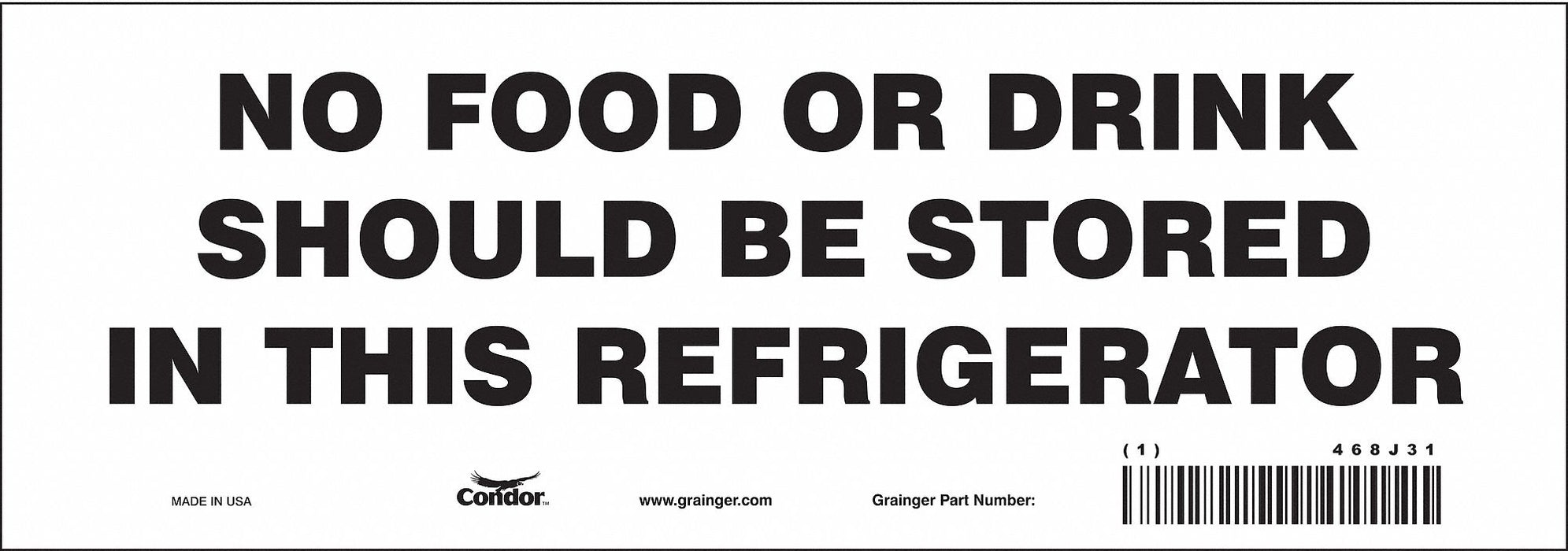 Safety Sign 3 1/2 in x 10 in Vinyl