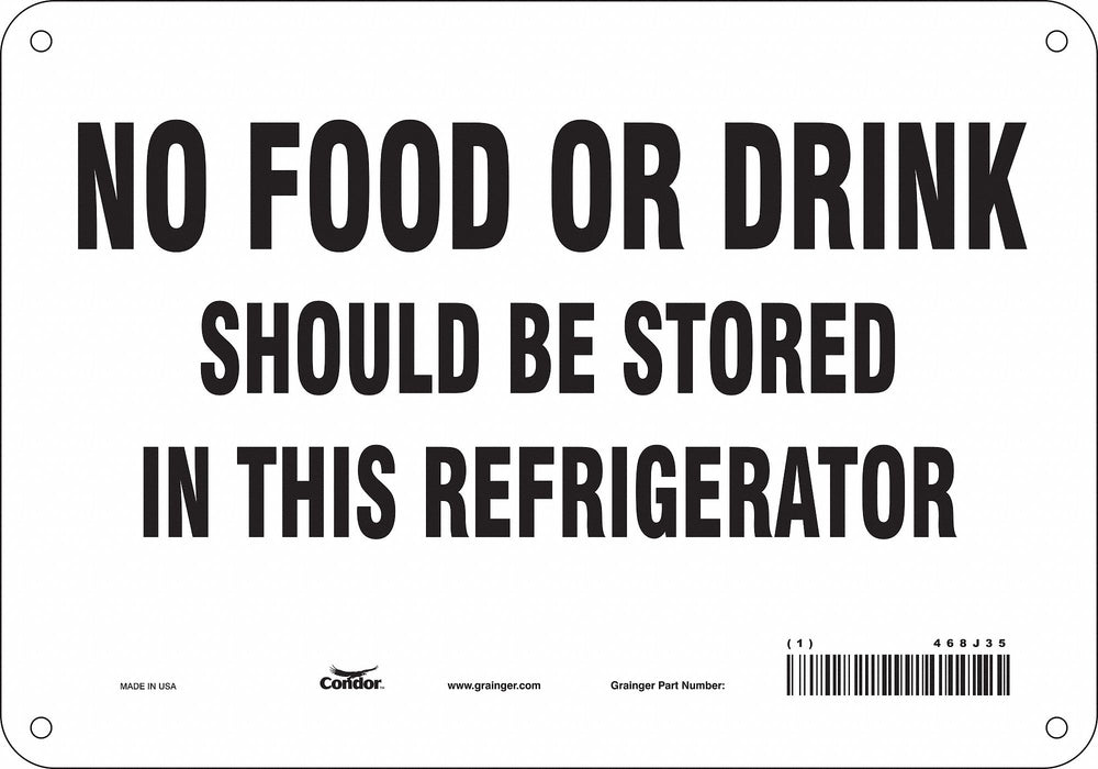 Safety Sign 7 in x 10 in Polyethylene