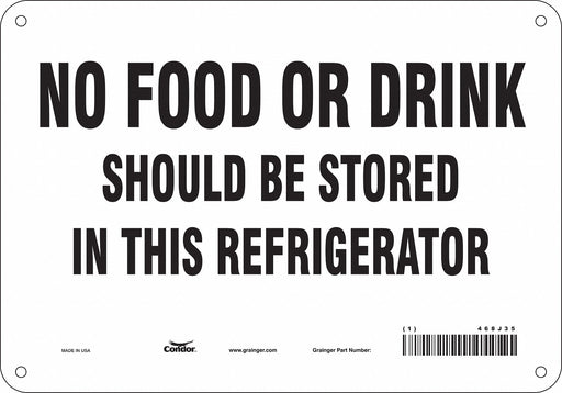 Safety Sign 7 in x 10 in Polyethylene