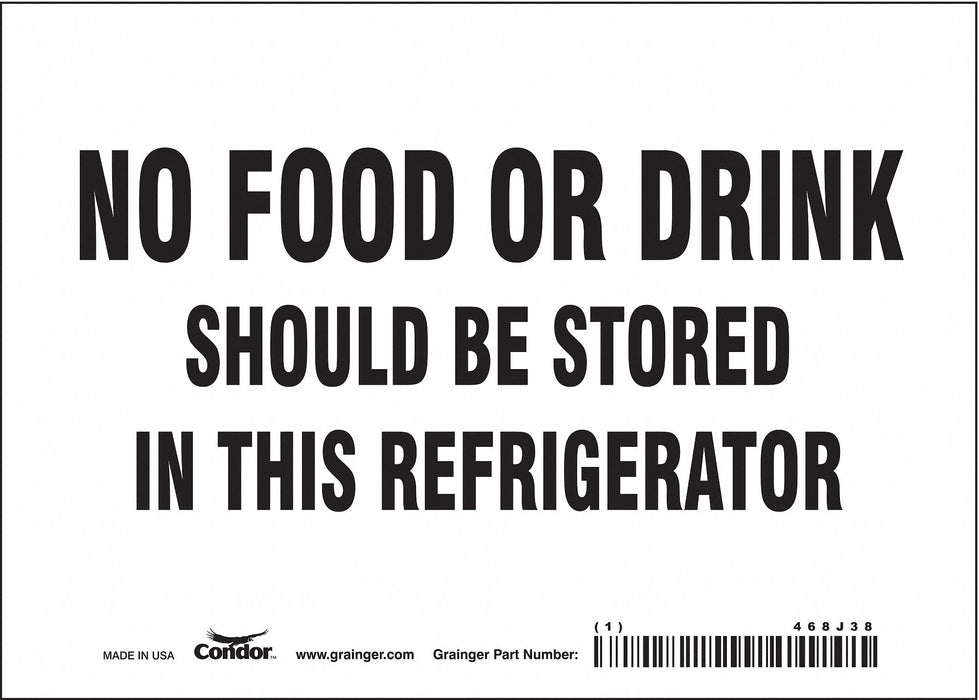 Safety Sign 5 in x 7 in Vinyl