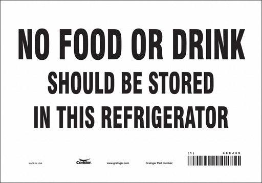 Safety Sign 7 in x 10 in Vinyl
