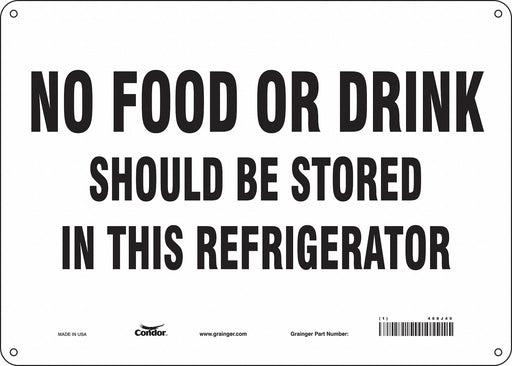 Safety Sign 10 in x 14 in Vinyl
