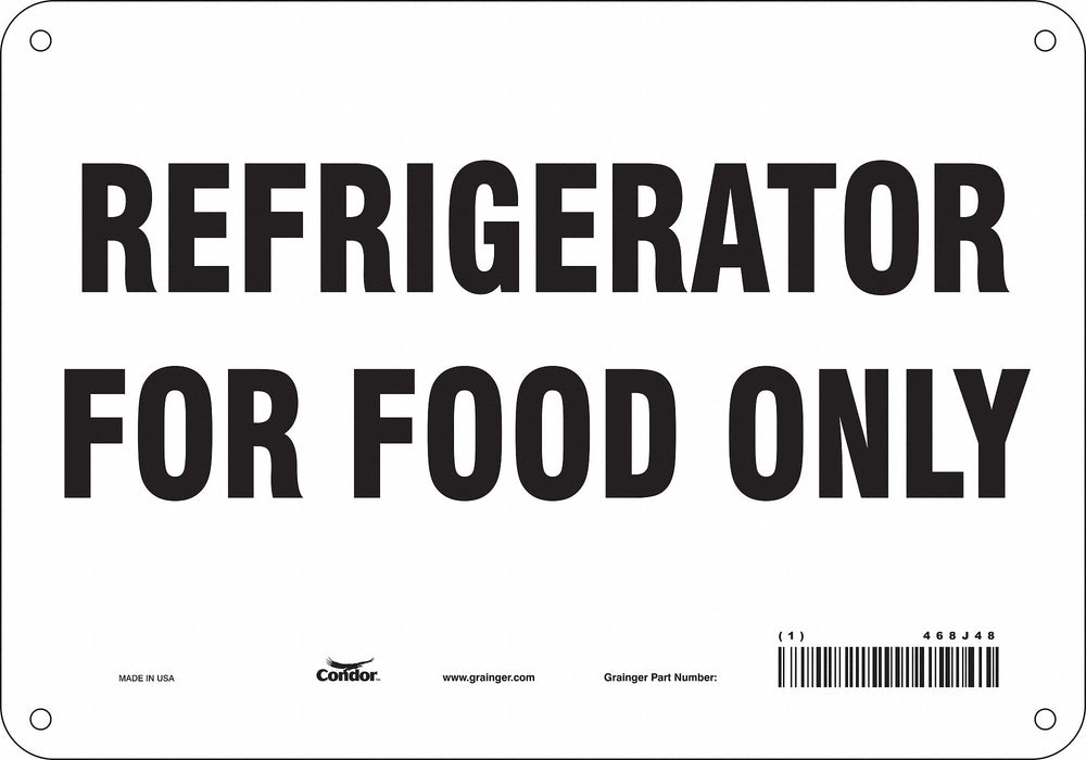 Safety Sign 7 in x 10 in Polyethylene