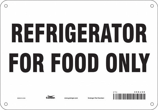 Safety Sign 7 in x 10 in Polyethylene