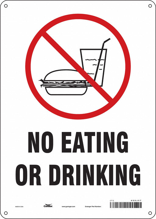 Safety Sign 14 in x 10 in Polyethylene