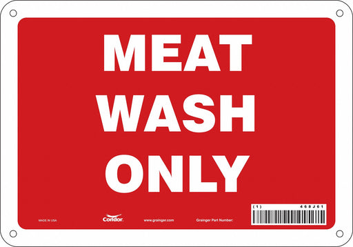 Safety Sign 7 in x 10 in Aluminum