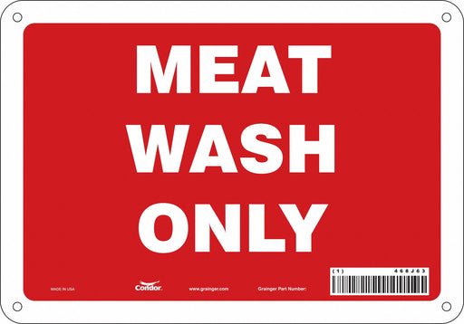 Safety Sign 7 in x 10 in Polyethylene