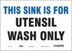 Safety Sign 10 in x 14 in Vinyl