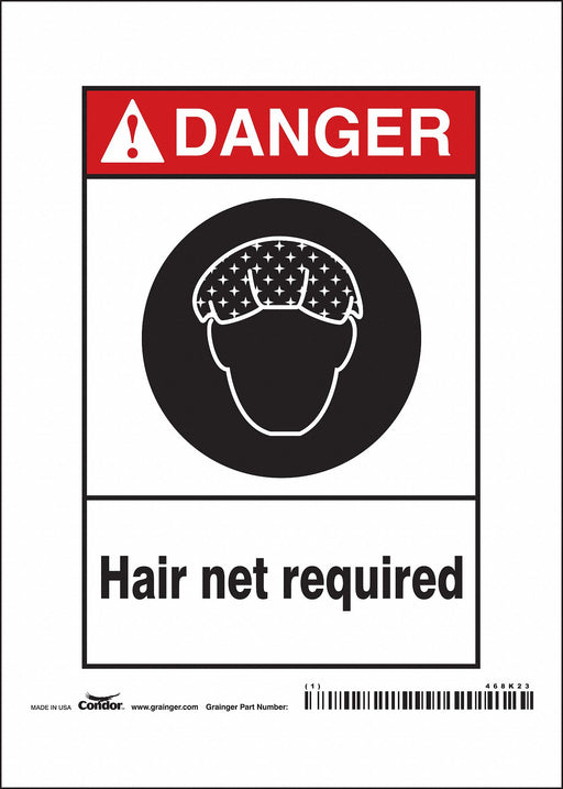 Safety Sign 7 in x 5 in Aluminum