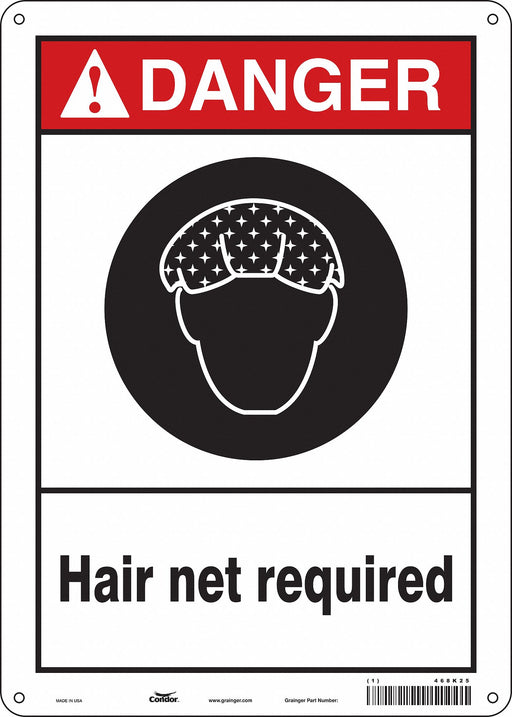 Safety Sign 14 in x 10 in Aluminum