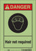 Safety Sign 10 in x 7 in Glow Vinyl