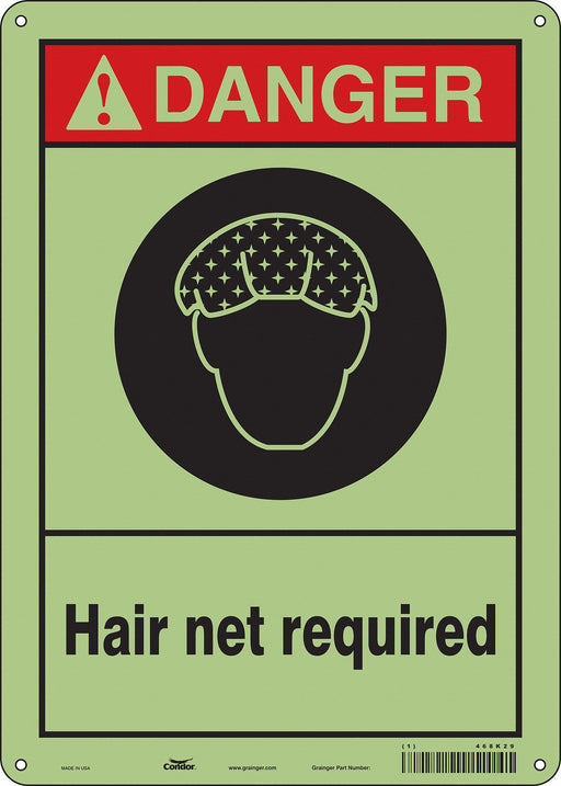 Safety Sign 14 in x 10 in Polyethylene