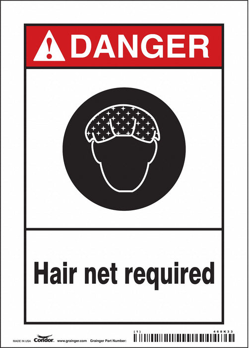 Safety Sign 7 in x 5 in Vinyl