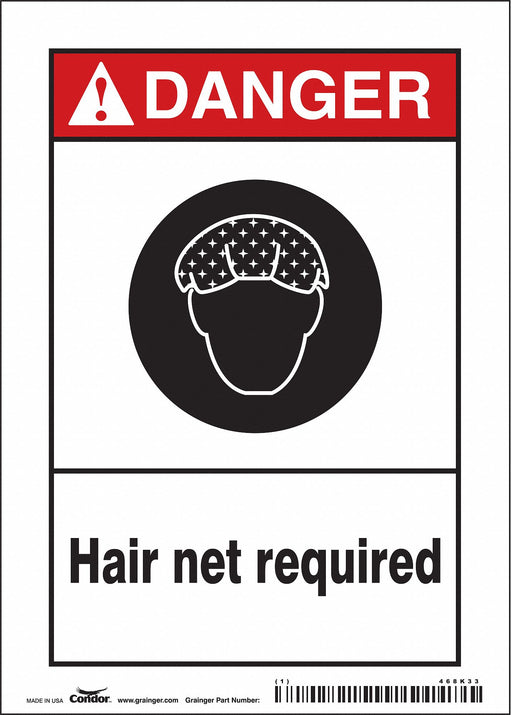 Safety Sign 7 in x 5 in Vinyl