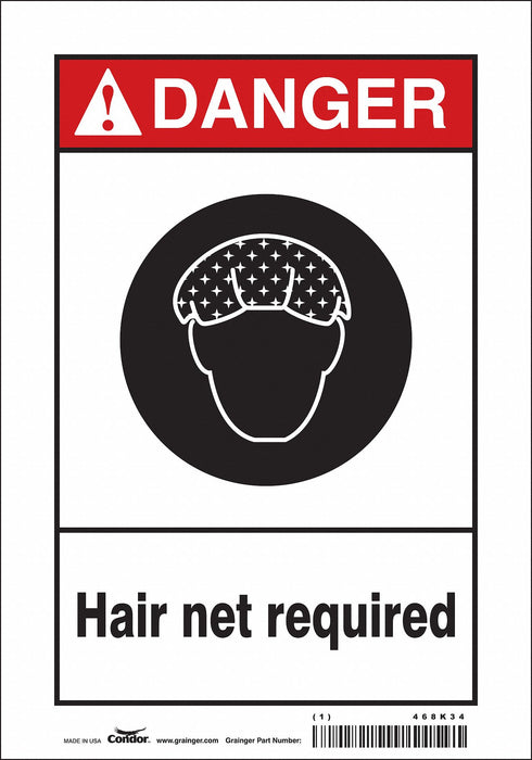 Safety Sign 10 in x 7 in Vinyl