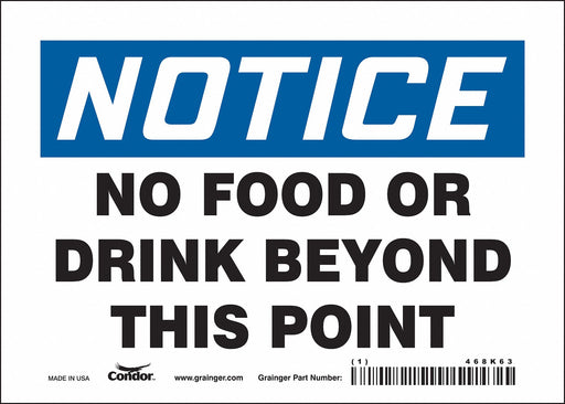 Safety Sign 5 in x 7 in Vinyl