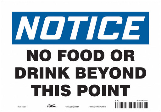 Safety Sign 7 in x 10 in Vinyl