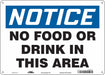 Safety Sign 10 in x 14 in Aluminum
