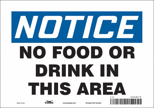 Safety Sign 7 in x 10 in Vinyl