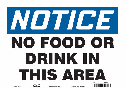 Safety Sign 10 in x 14 in Vinyl