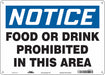 Safety Sign 10 in x 14 in Polyethylene