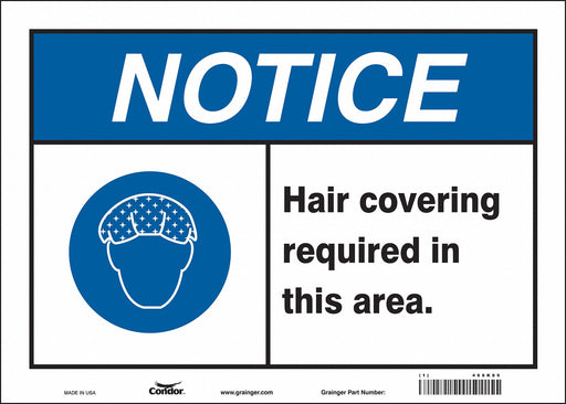Safety Sign 10 in x 14 in Vinyl
