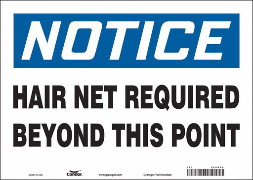 Safety Sign 10 in x 14 in Vinyl