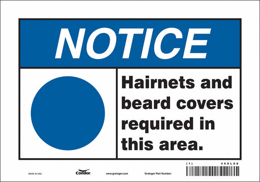 Safety Sign 7 in x 10 in Vinyl